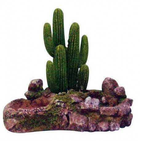 Dekorácie do akvária Ostrov s kaktusom M