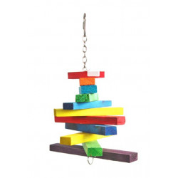 Drevená hračka pre papagáje 28x15cm