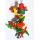 Hračky pre vtáky Lanová hračka pre papagáje 27x6cm
