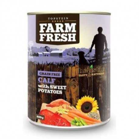 Topstein & FarmFresh Farm Fresh konzerva Calf & Sweet Potatoes 800 g